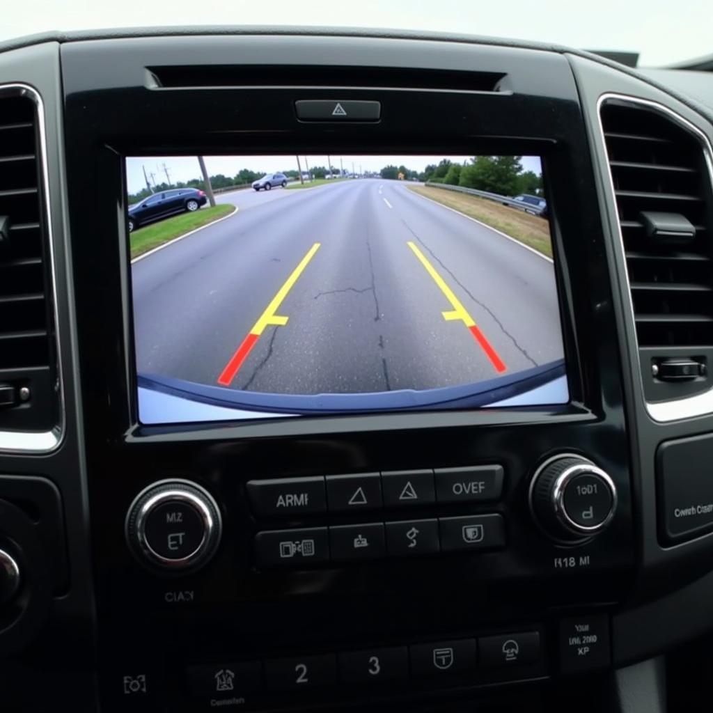 Backup Camera View on Car Radio