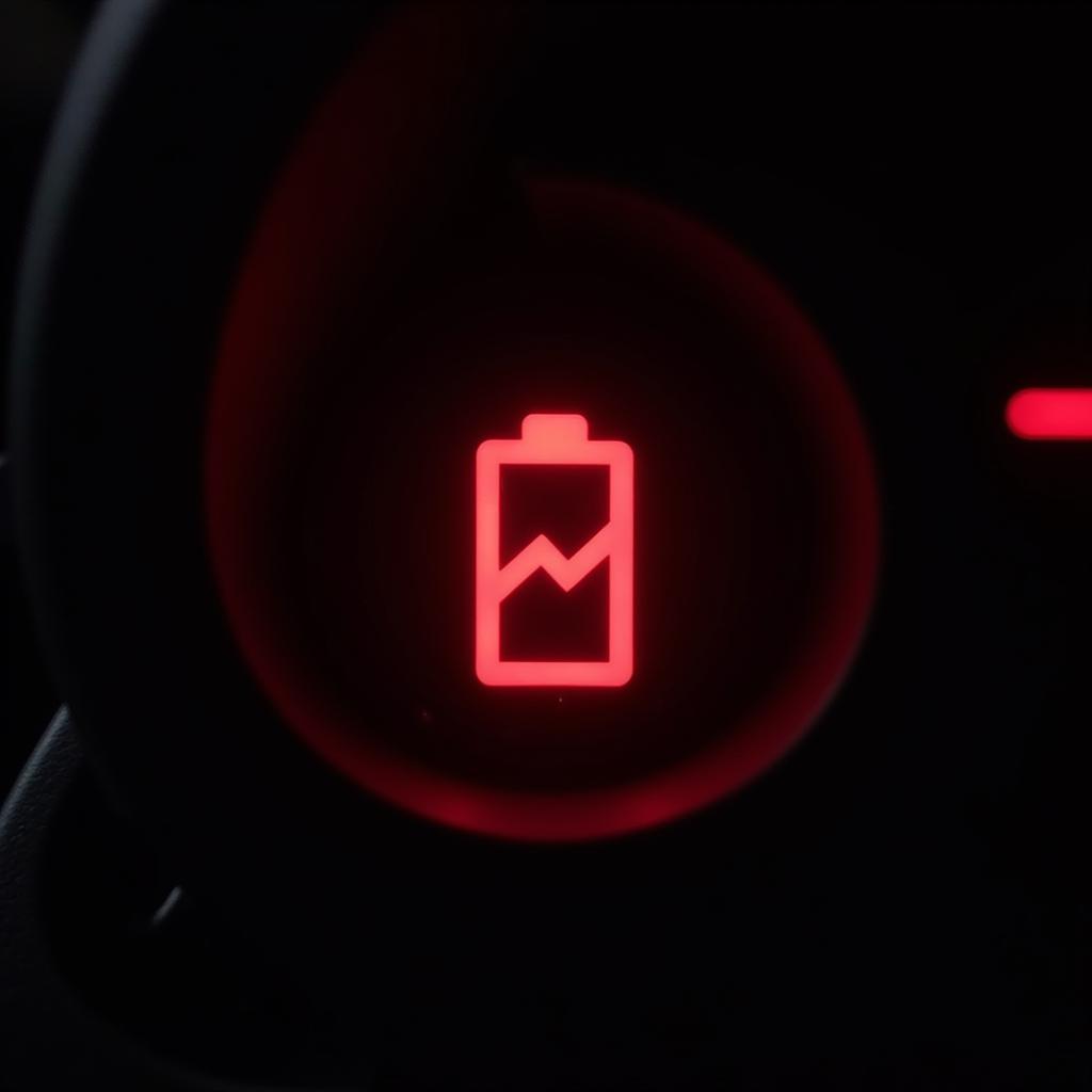 Dashboard Battery Light Illuminated