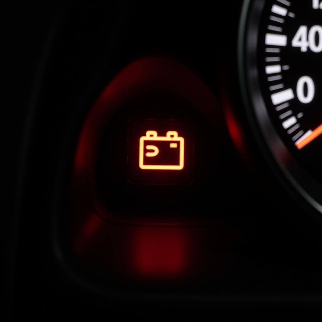 Car battery light illuminated while driving