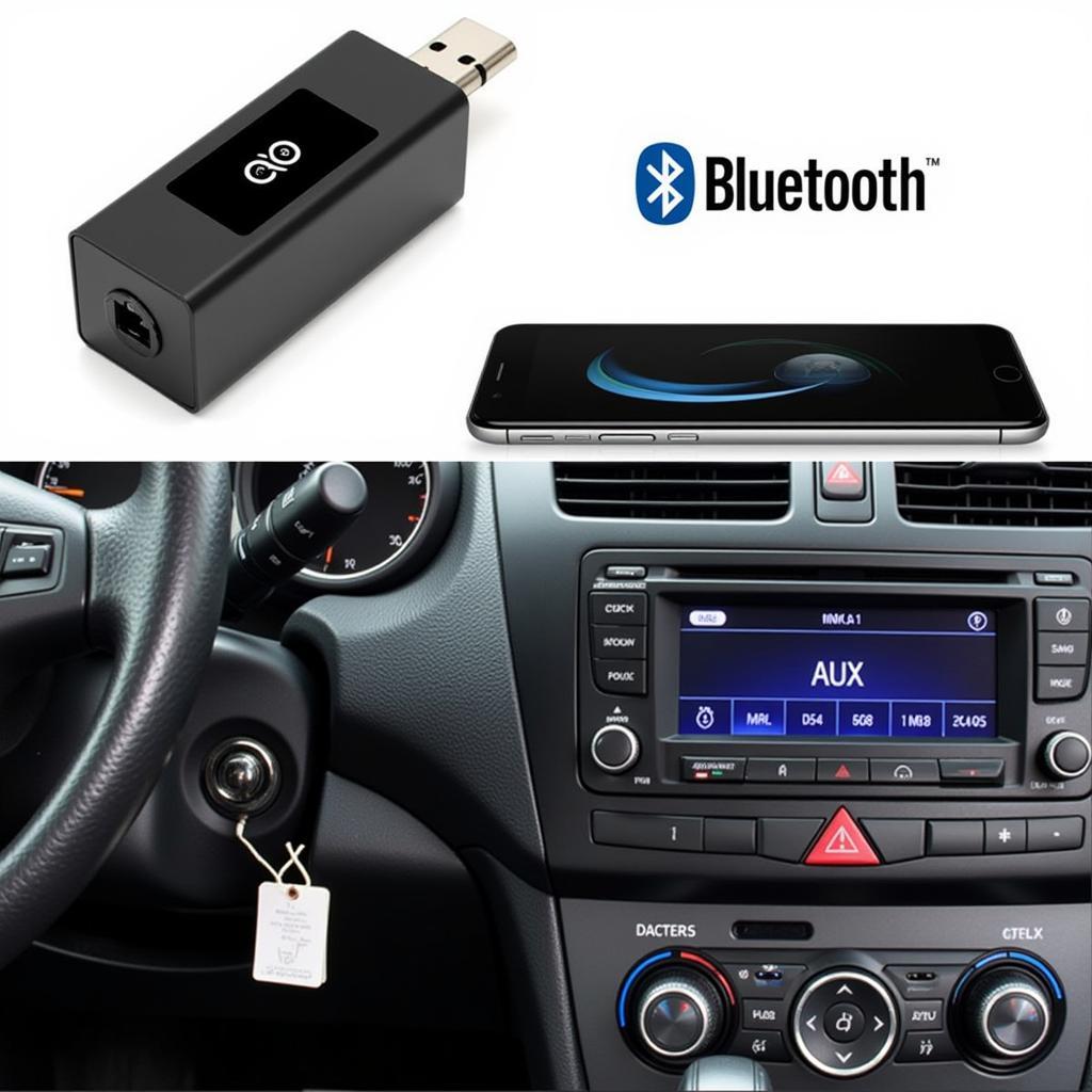 Bluetooth Adapter Connected to Car Radio