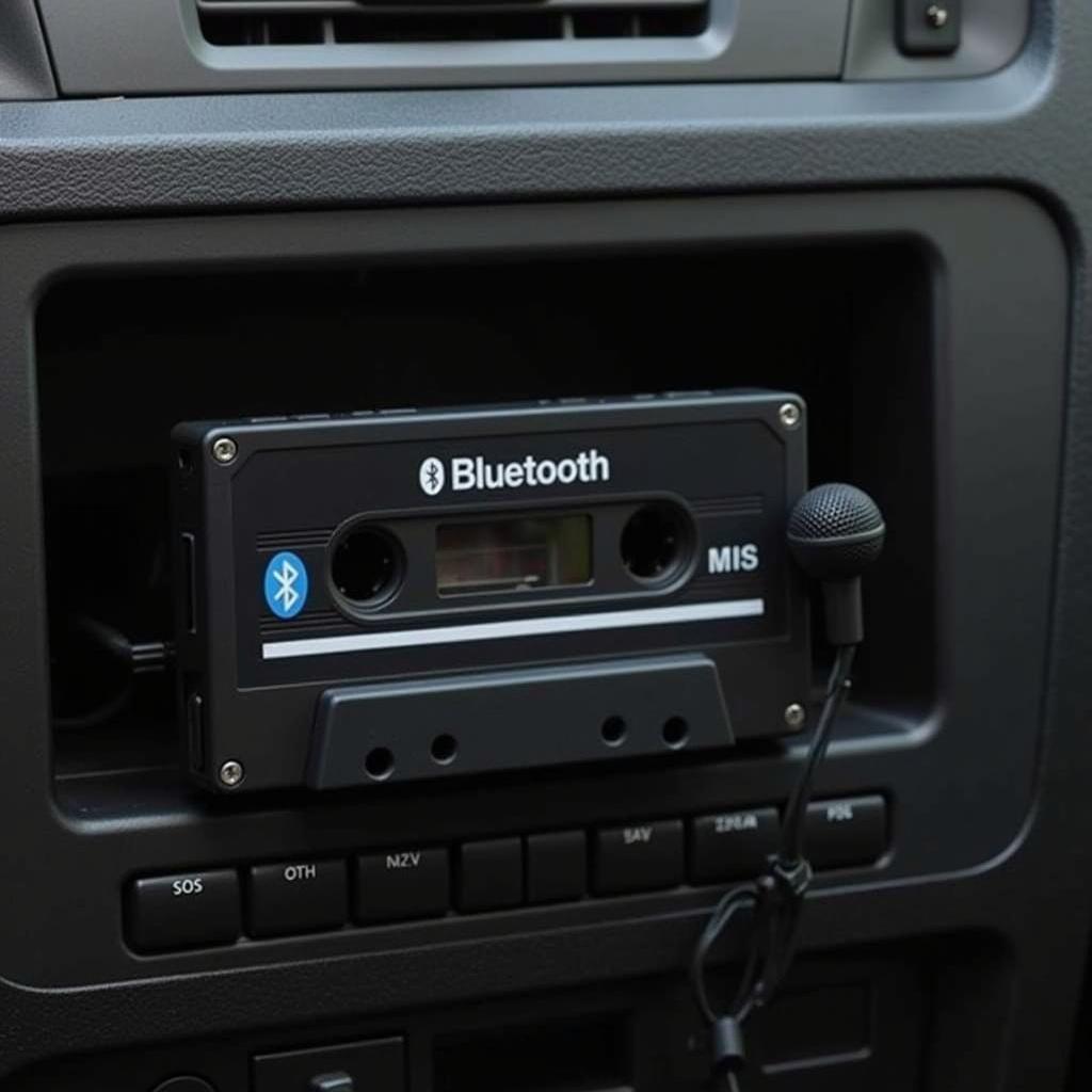 Bluetooth Cassette Adapter in Deck