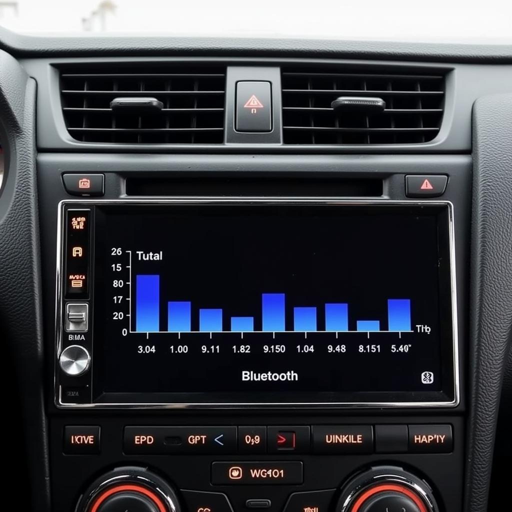 Bluetooth Signal Bar Display on a Car Radio