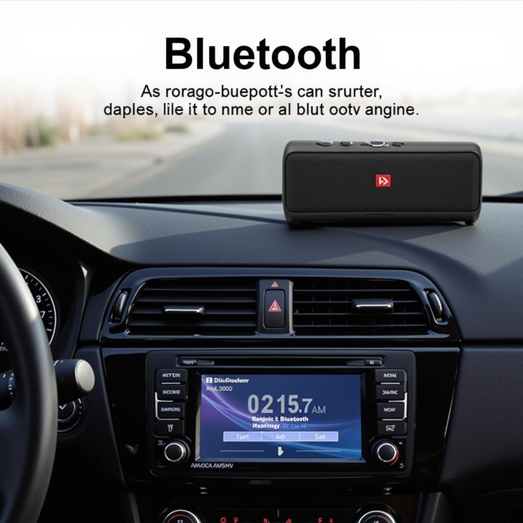 Bluetooth Speaker Connected to Car Radio