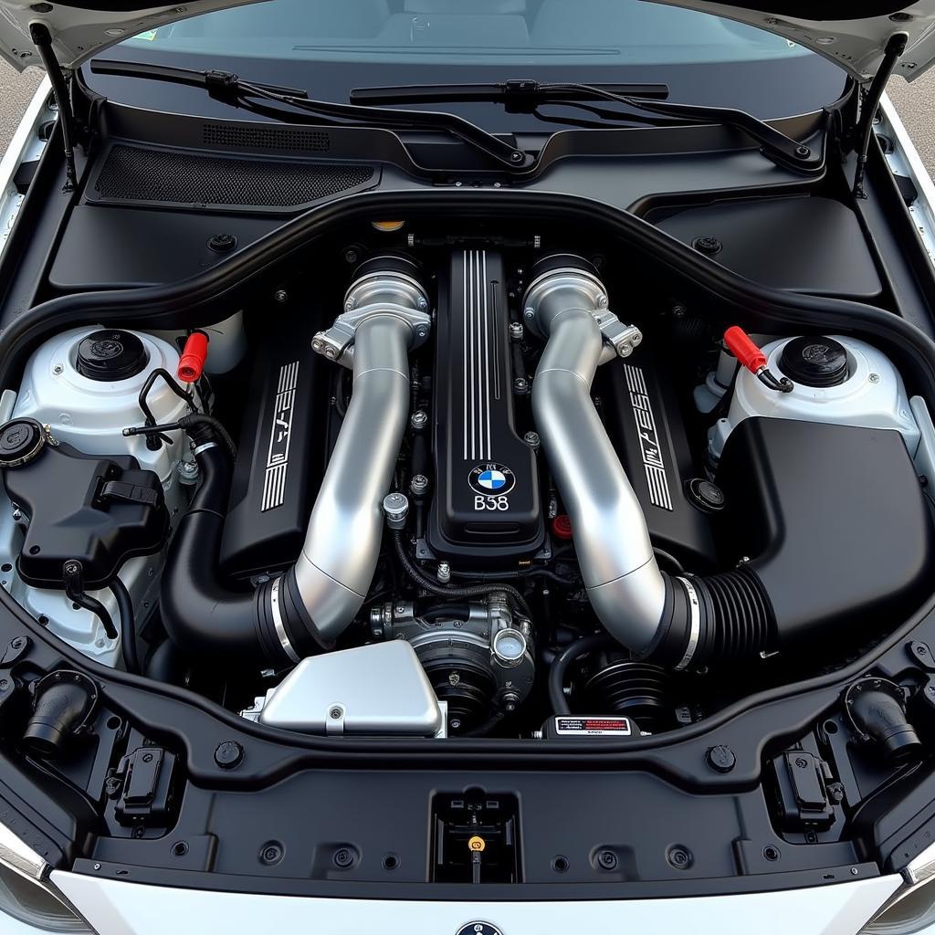 BMW 140i Engine Bay