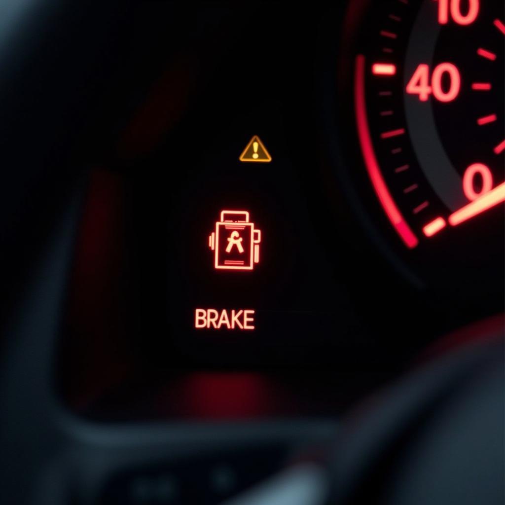 BMW 3 Series Brake Warning Light Illuminated on Dashboard