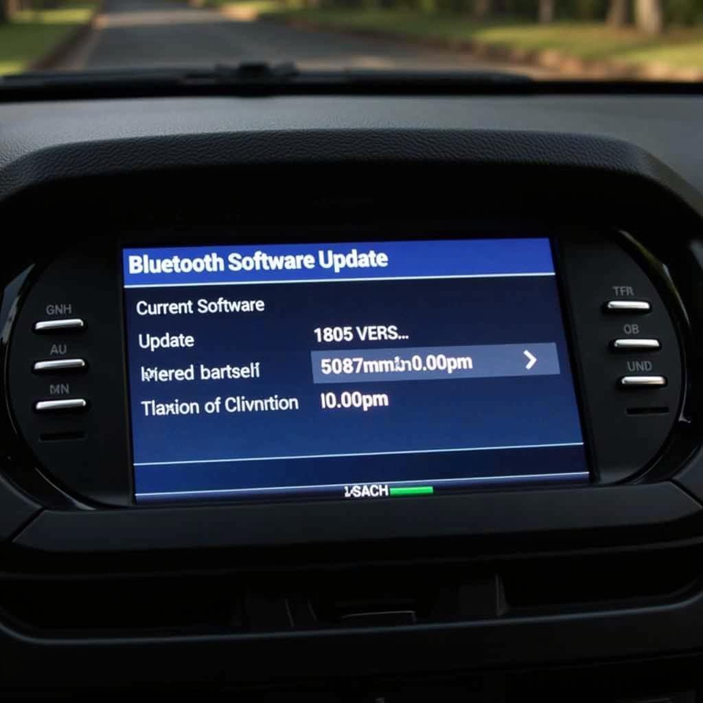 BMW 320i iDrive System Bluetooth Software Update Screen