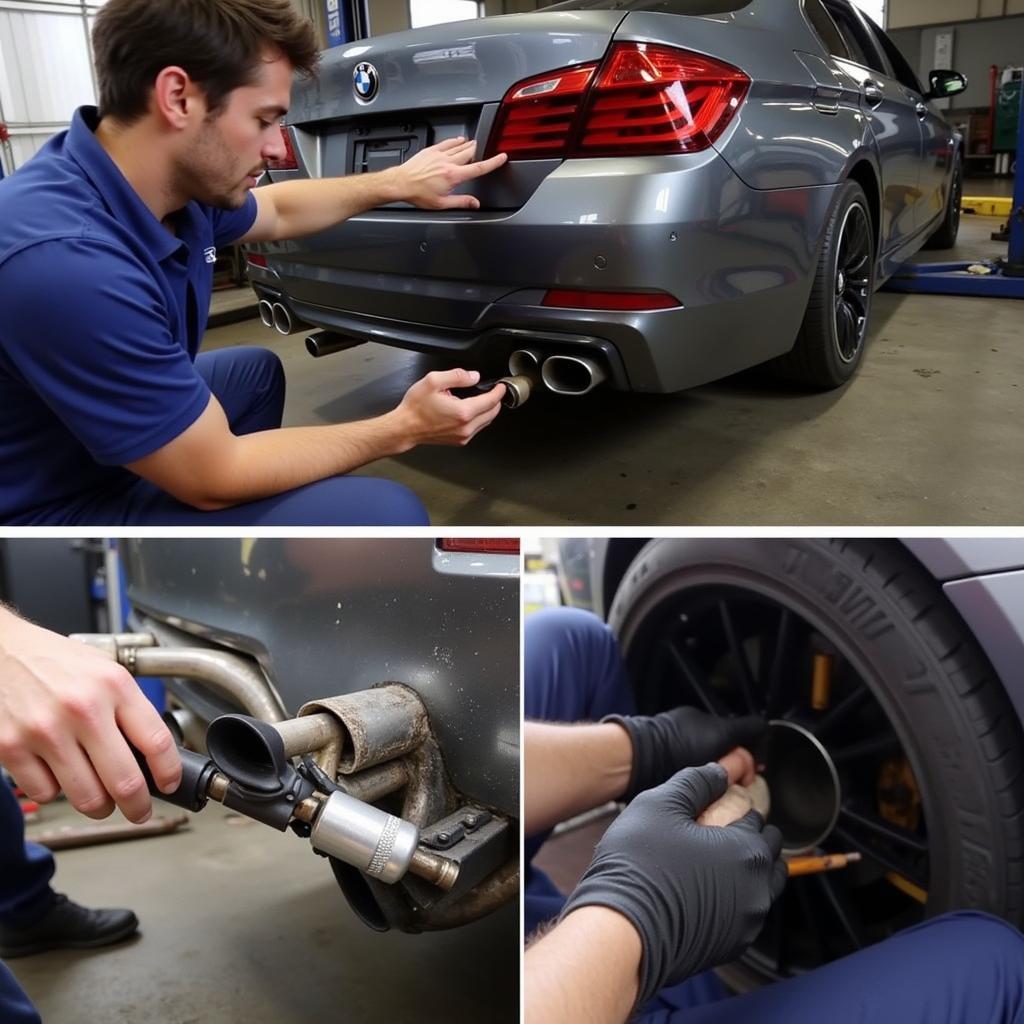 BMW 550i Exhaust Repair