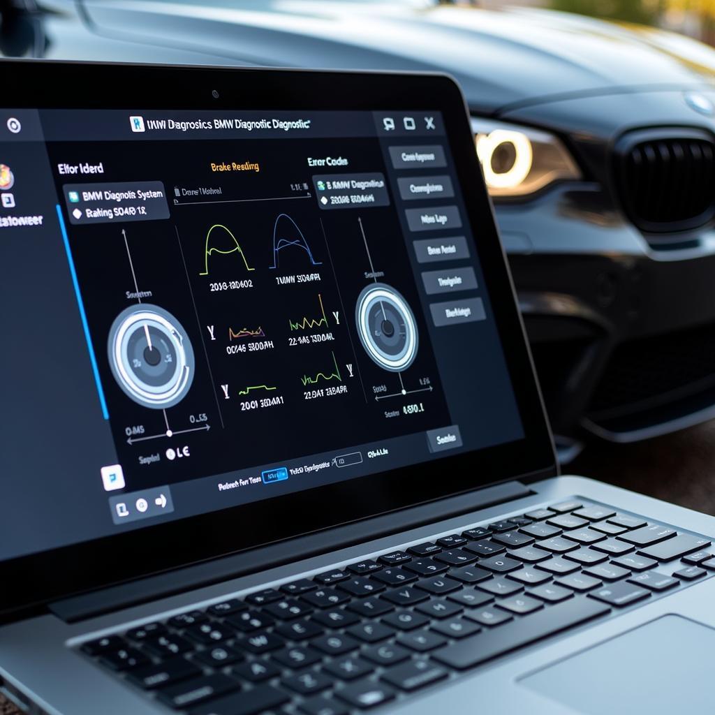 BMW Diagnostic Software on Laptop