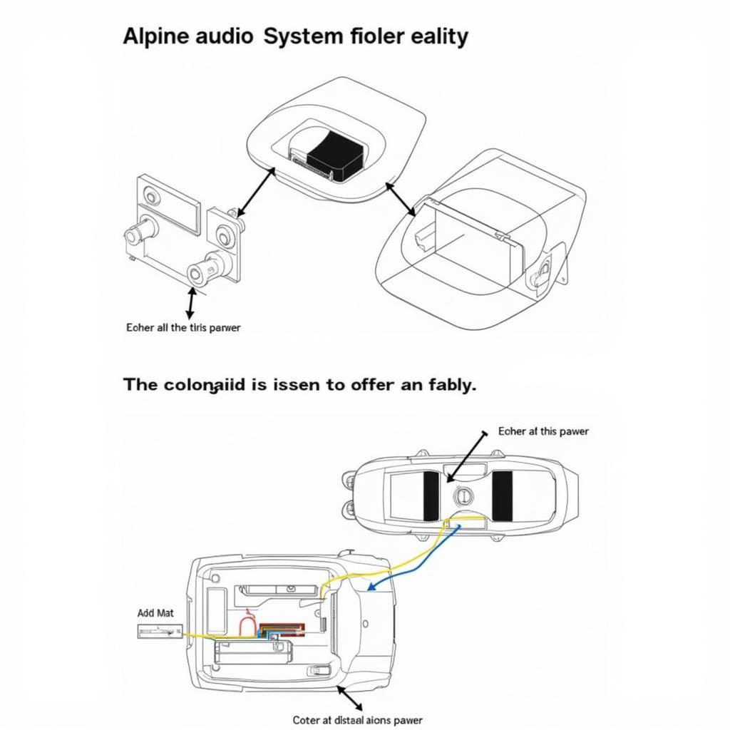 Wiring diagram for an Alpine audio system in a BMW E90