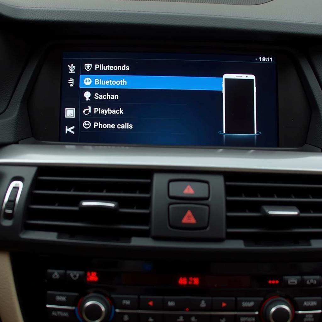 BMW F10 2010 Bluetooth Audio Connection Screen