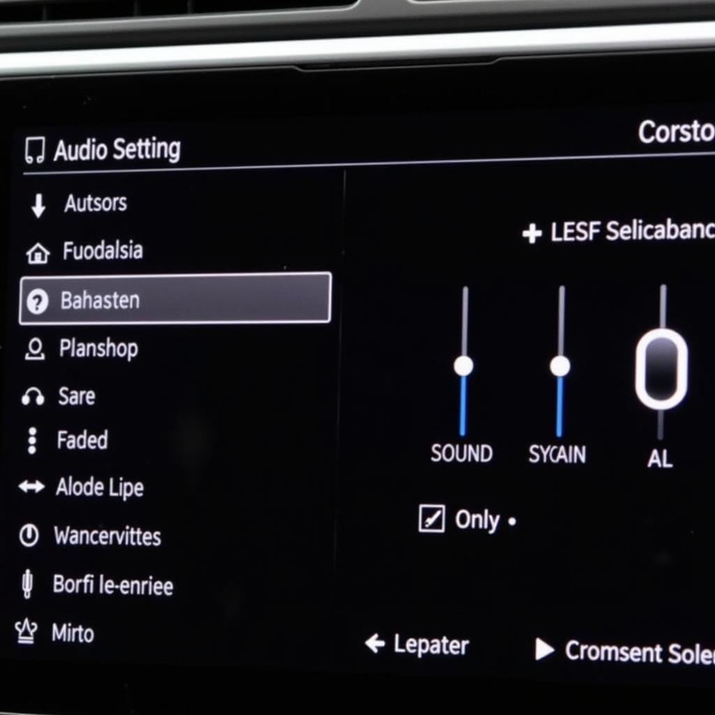 BMW iDrive Audio Settings