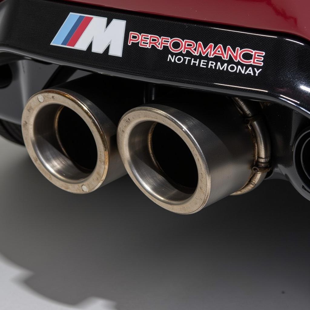 Close-up of the BMW M Performance Exhaust System