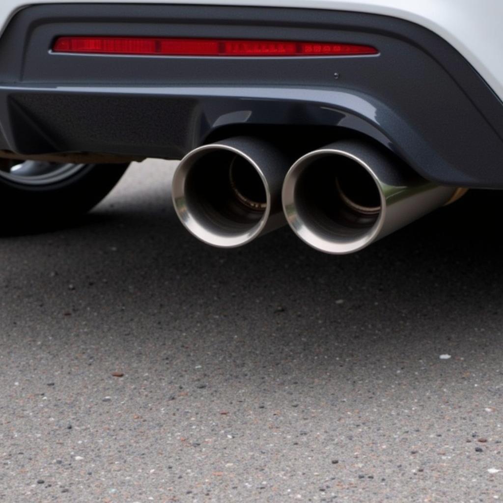 BMW M140i Exhaust System Close-Up