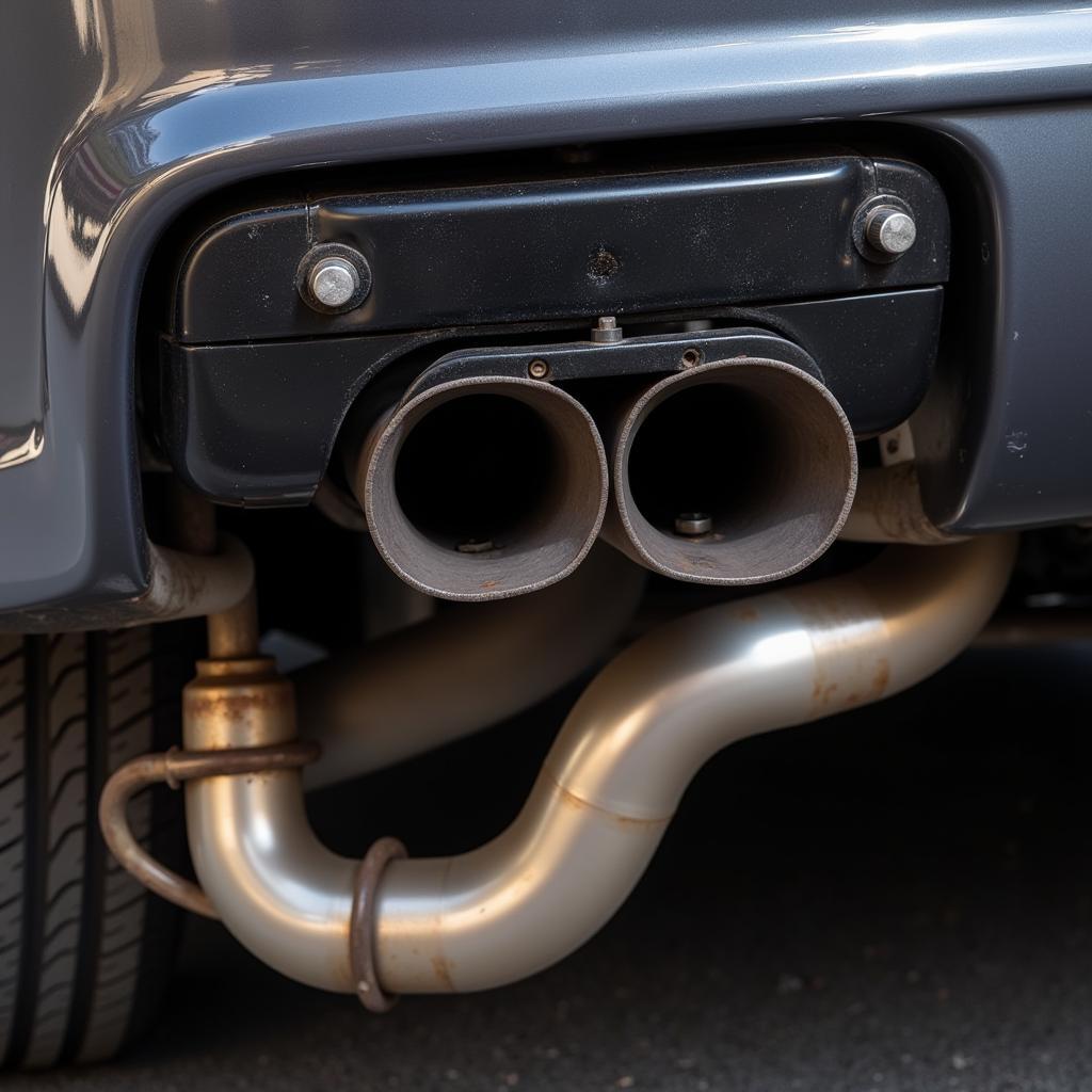 BMW M3 E46 GTR Exhaust System Close-up