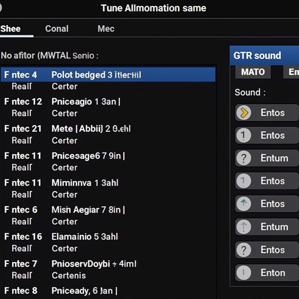 BMW M3 GTR E46 ECU Tuning Software Interface