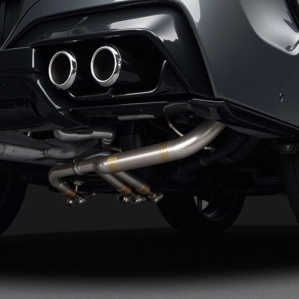 BMW M8 Competition Exhaust System Detailed View