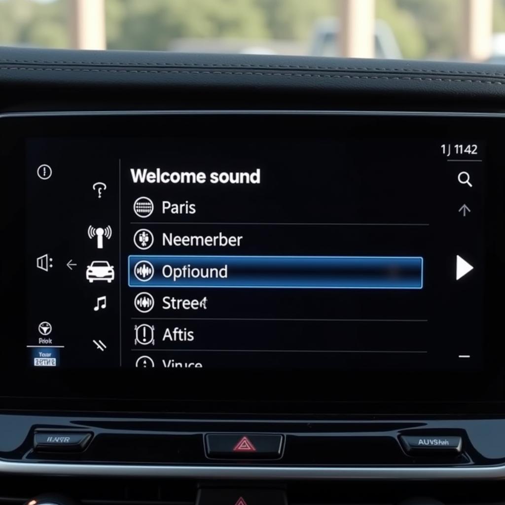 BMW Welcome Sound Displayed on Dashboard