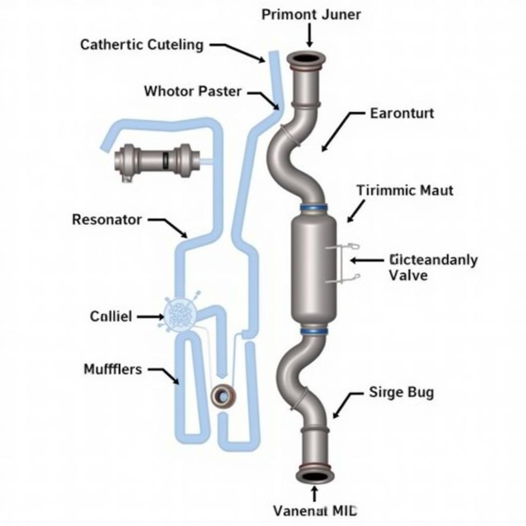 BMW X3 M40i Exhaust System Diagram