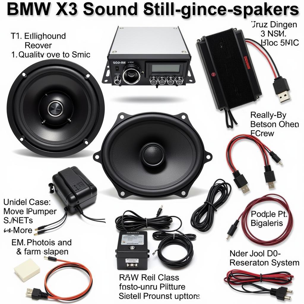 BMW X3 Sound System Components