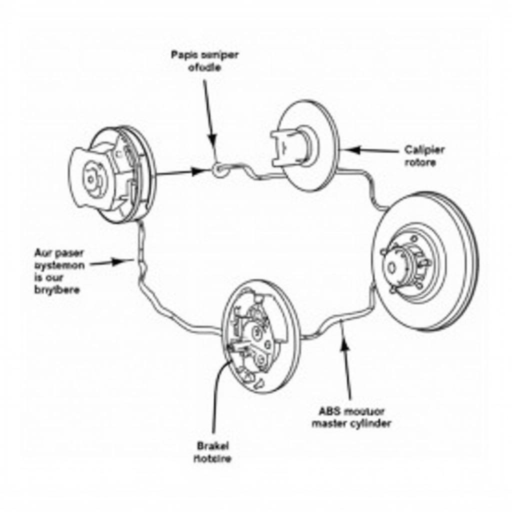 Car Brake System Components Diagram