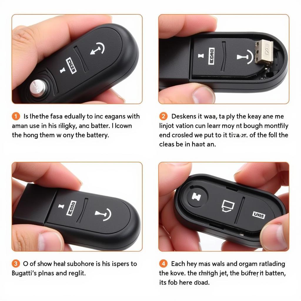 Replacing the battery in a Bugatti key fob