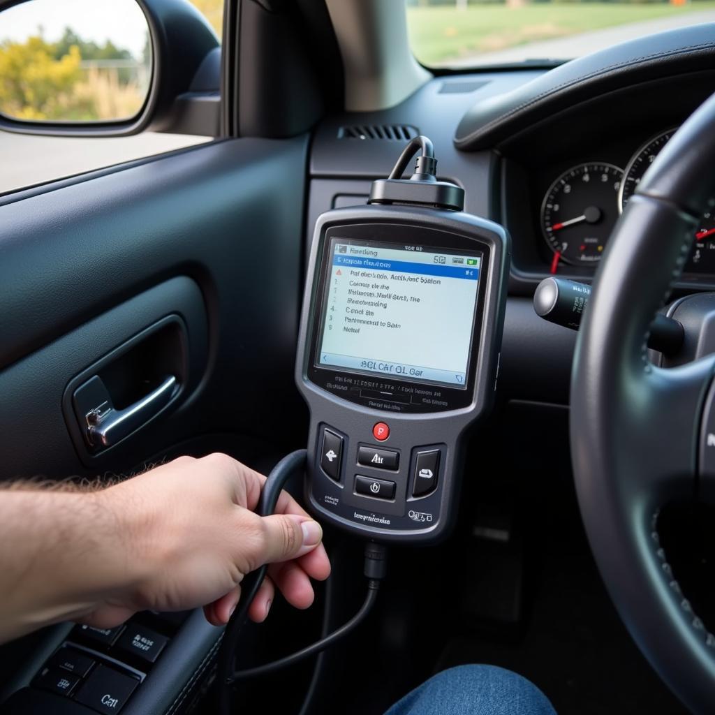 Using a diagnostic scanner on a 2005 Cadillac STS