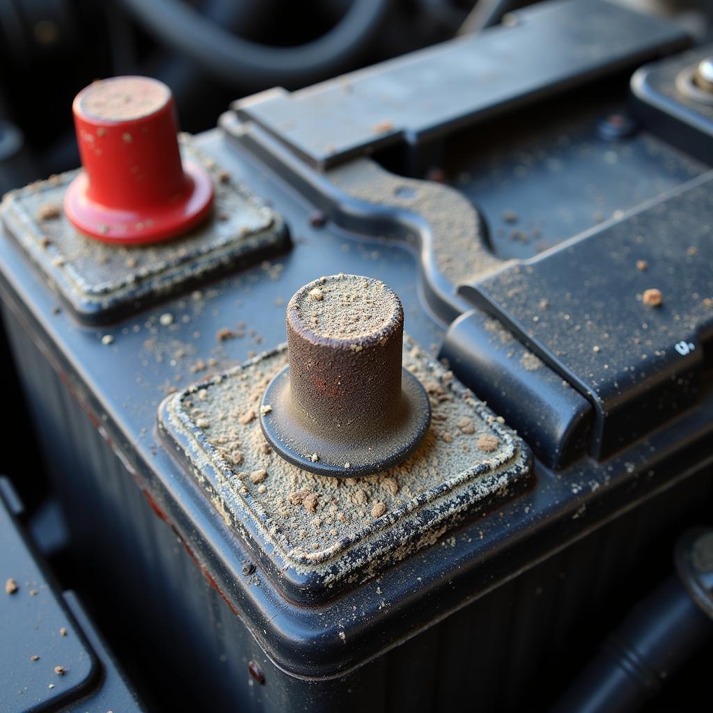 Car Battery Corrosion and Buildup