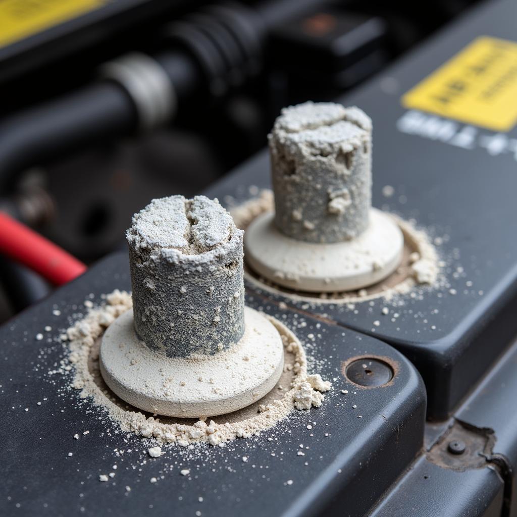 Corroded Car Battery Terminals