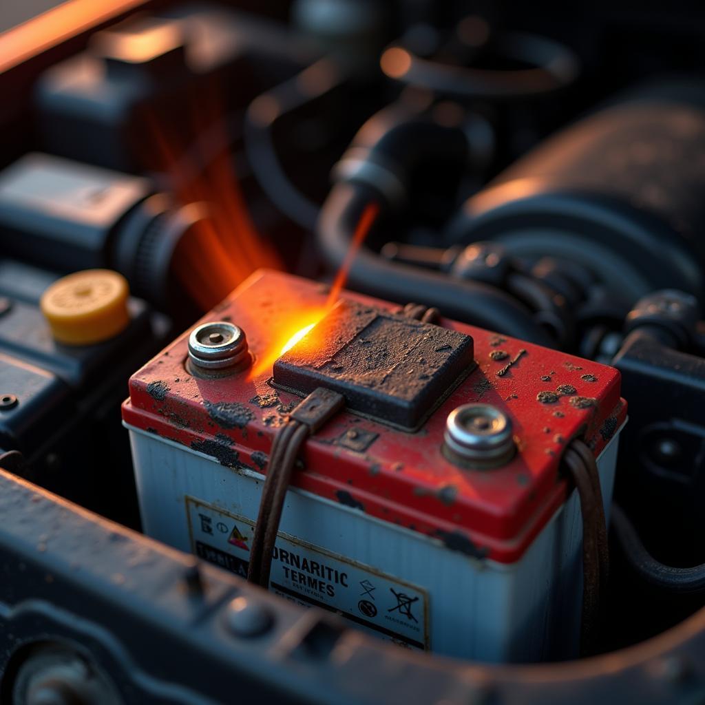 Car Battery Overheating in Summer Heat