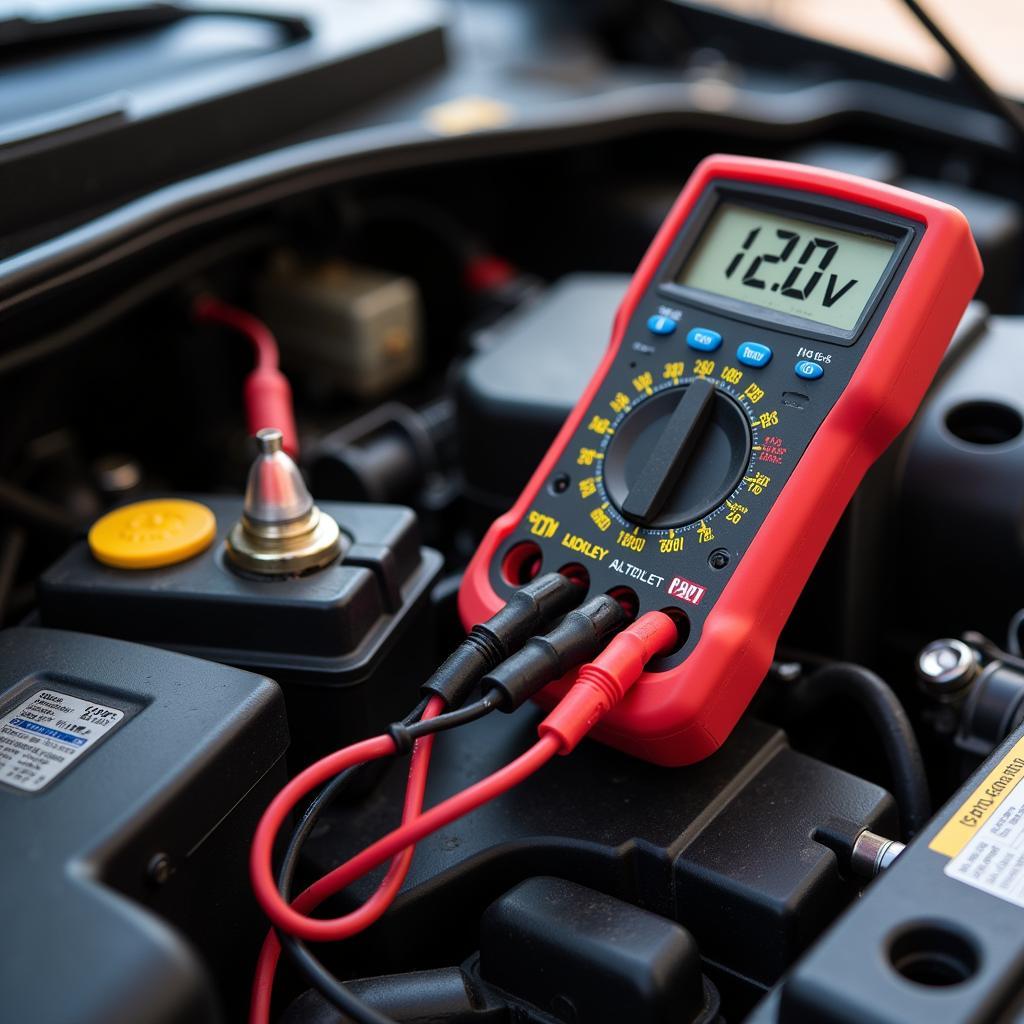 Testing Car Battery Voltage