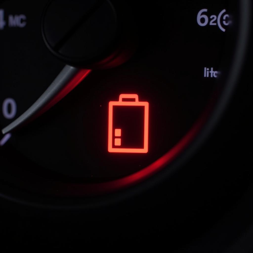 Car Battery Warning Light on Dashboard