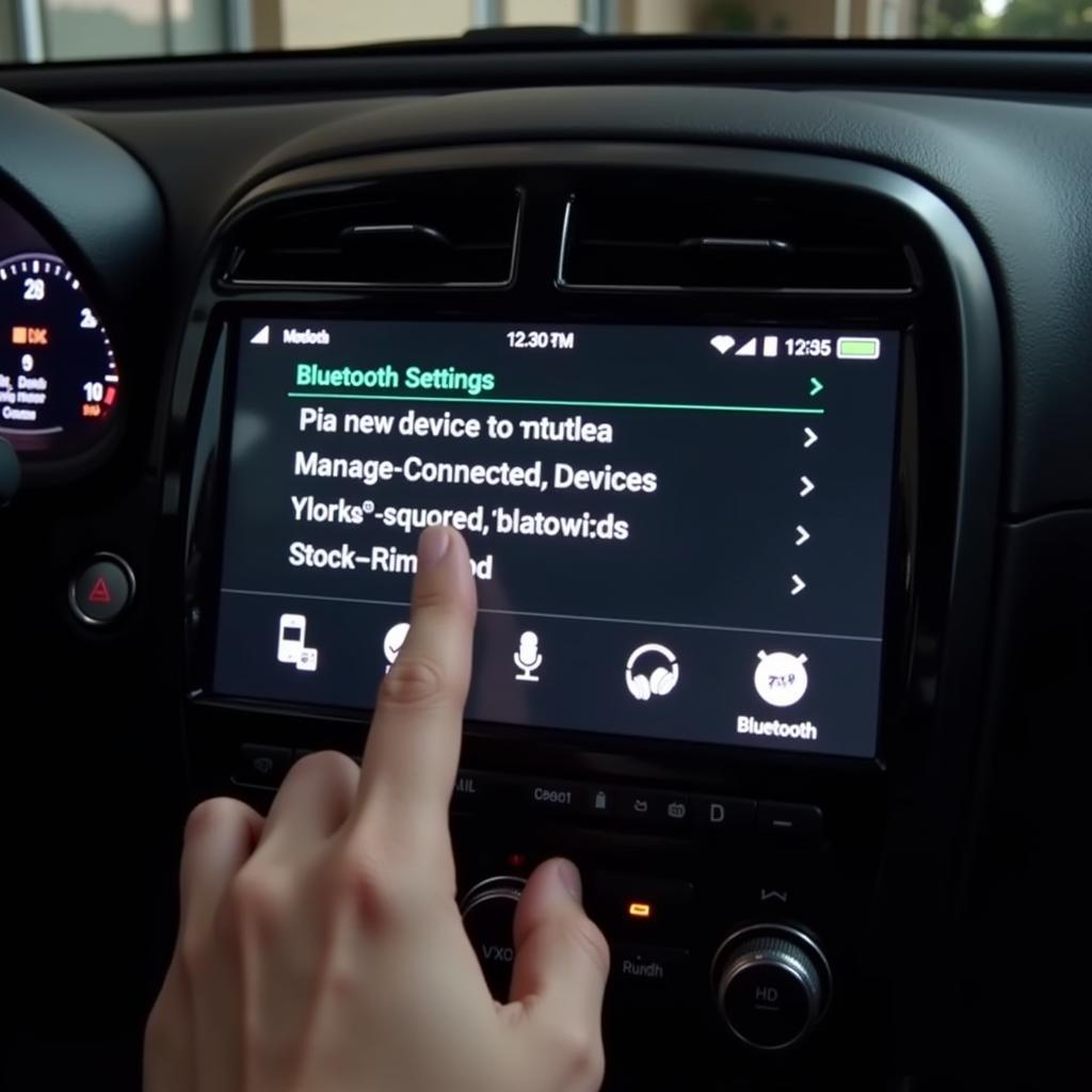 Adjusting Car Bluetooth Settings