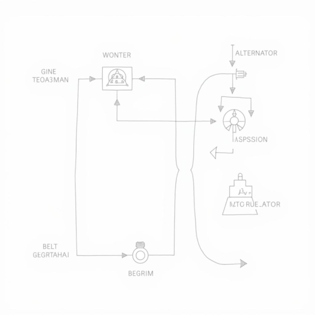 Diagram of a car's charging system