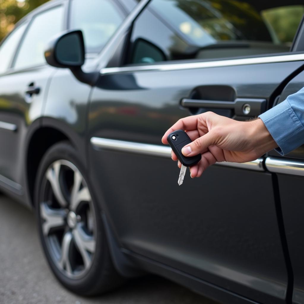 Car Key Fob and Car