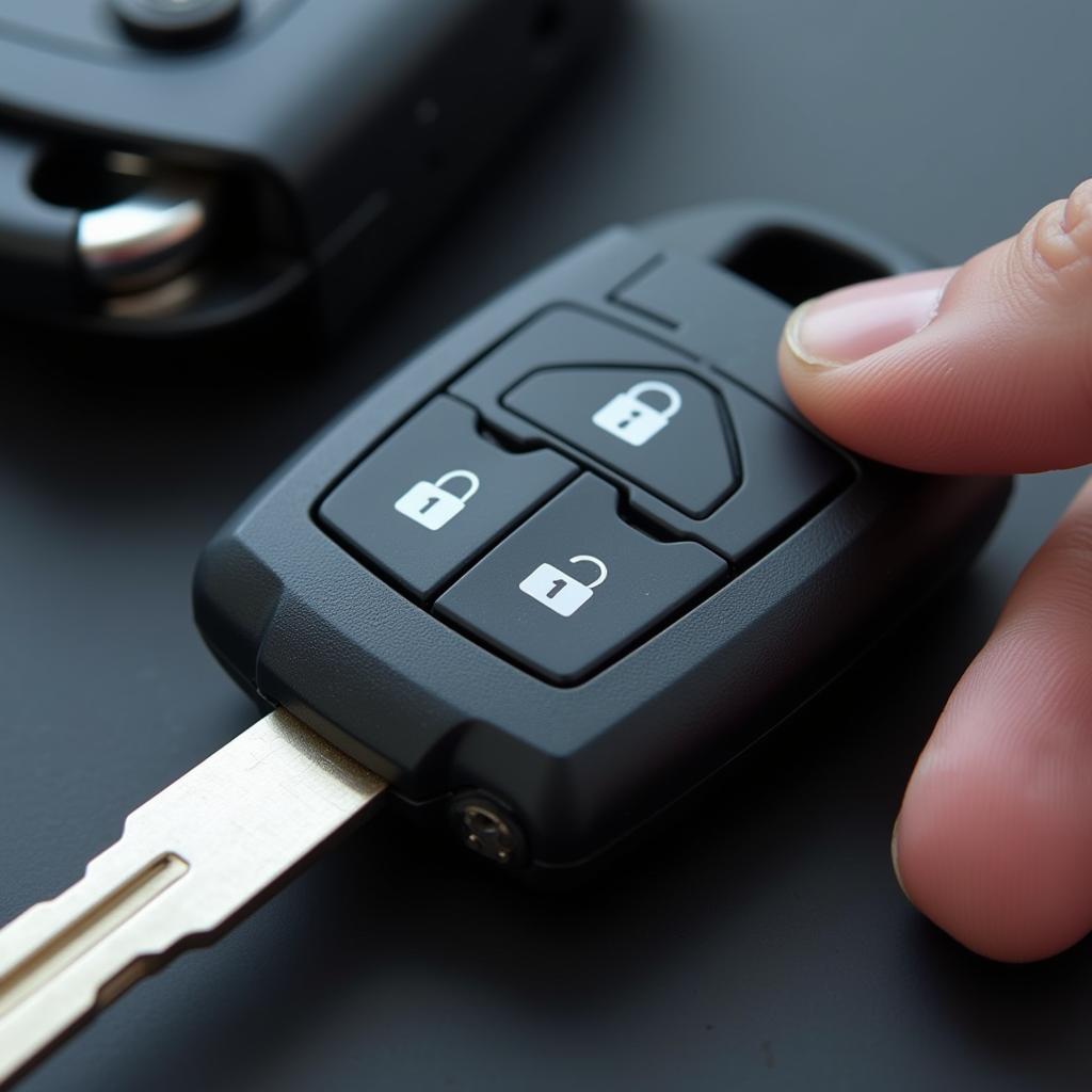 Car Key with Transponder Chip for Anti-Theft System