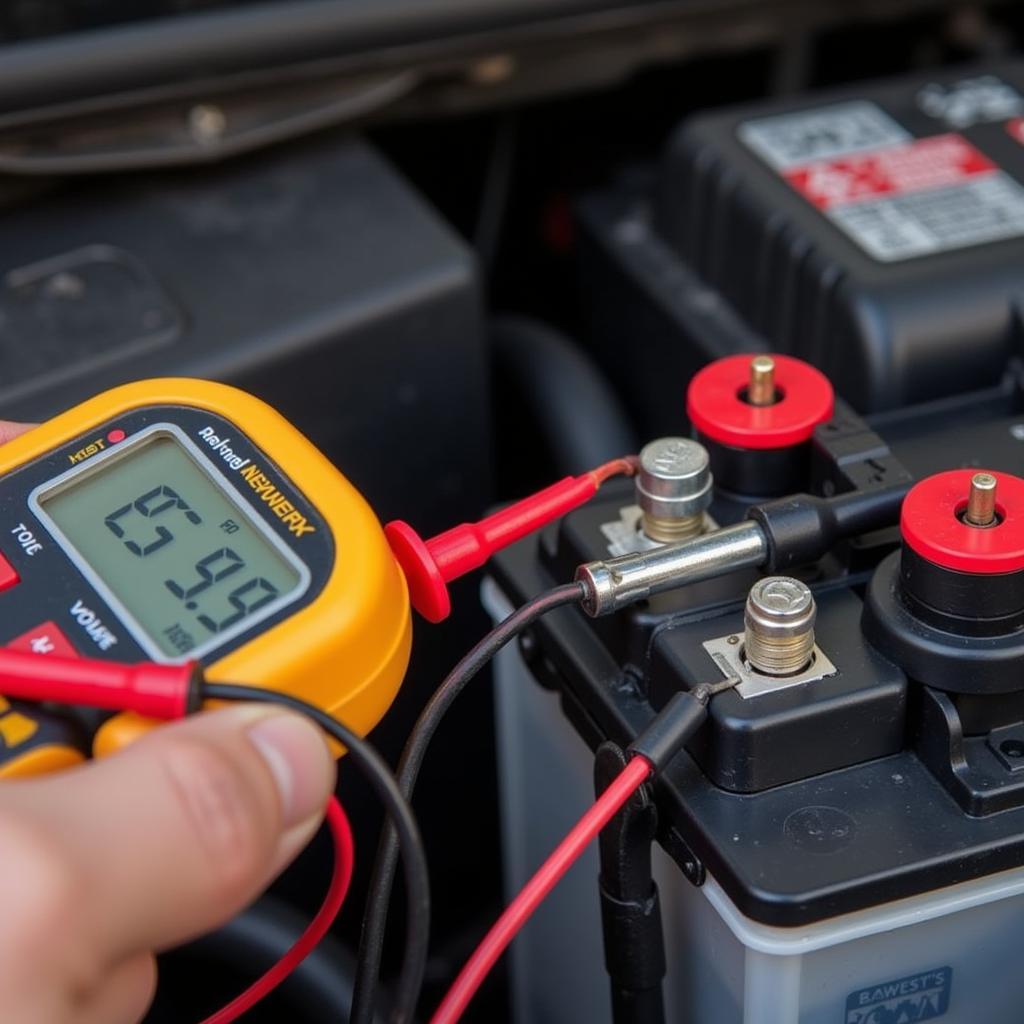 Testing Car Battery with Multimeter when Car Lights are On But Wont Start