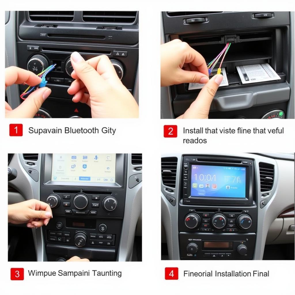 Car Radio DVD Bluetooth Installation Process