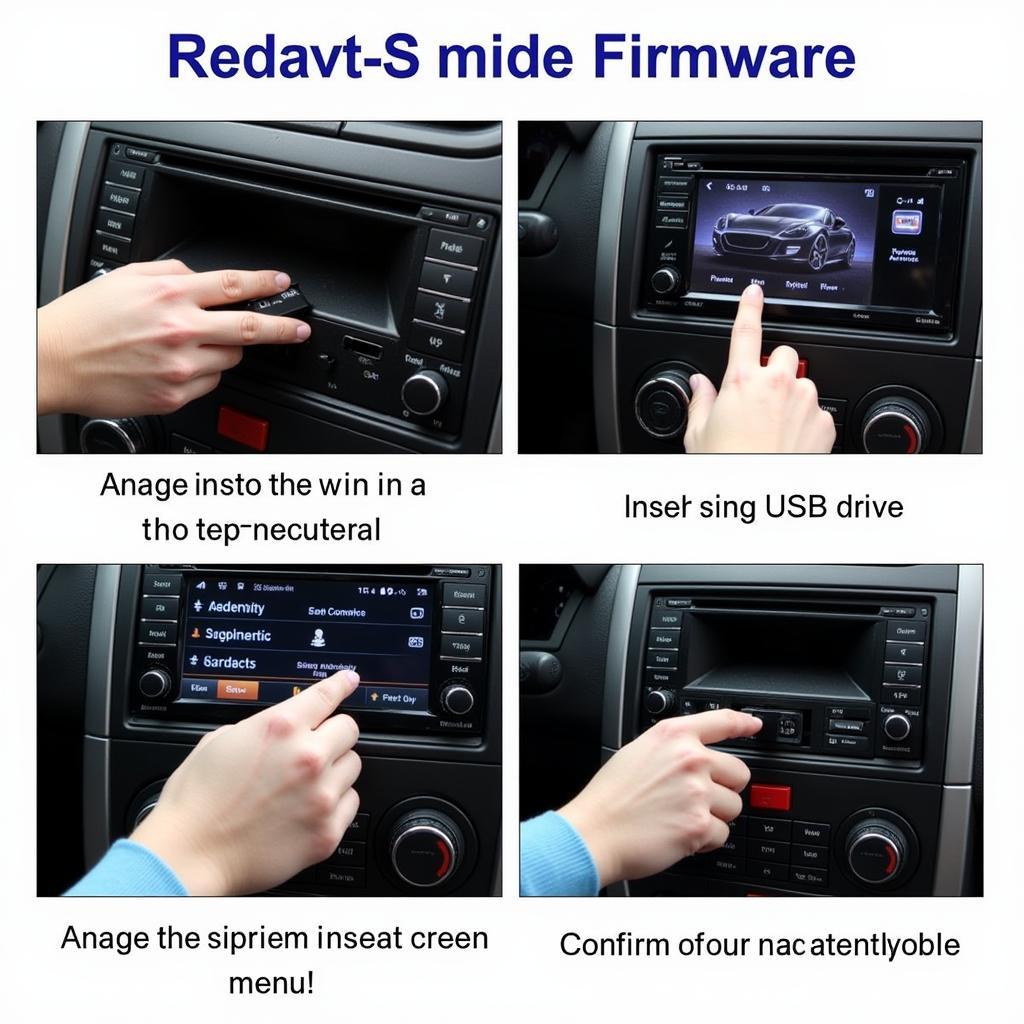 Car Radio Firmware Update Process Using USB Drive