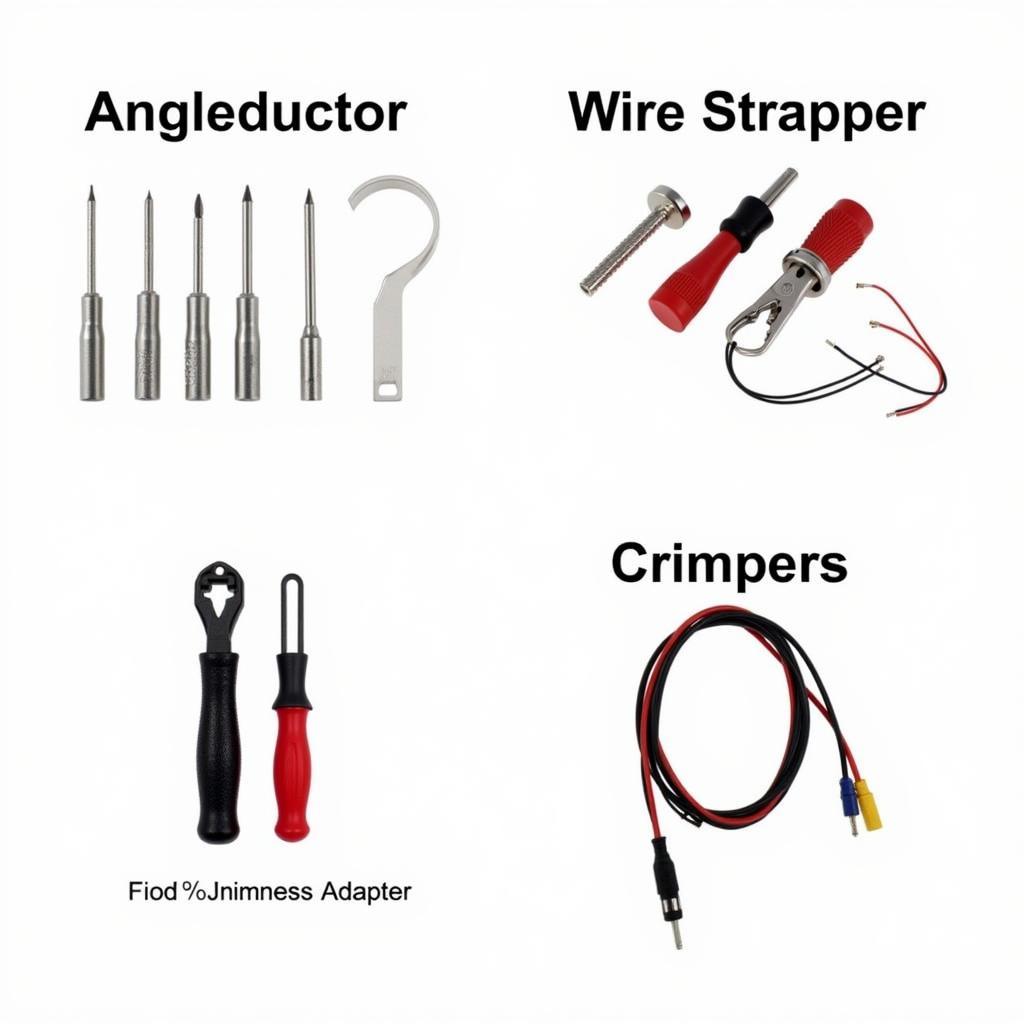 Car Radio Installation Tools and Wiring Harness