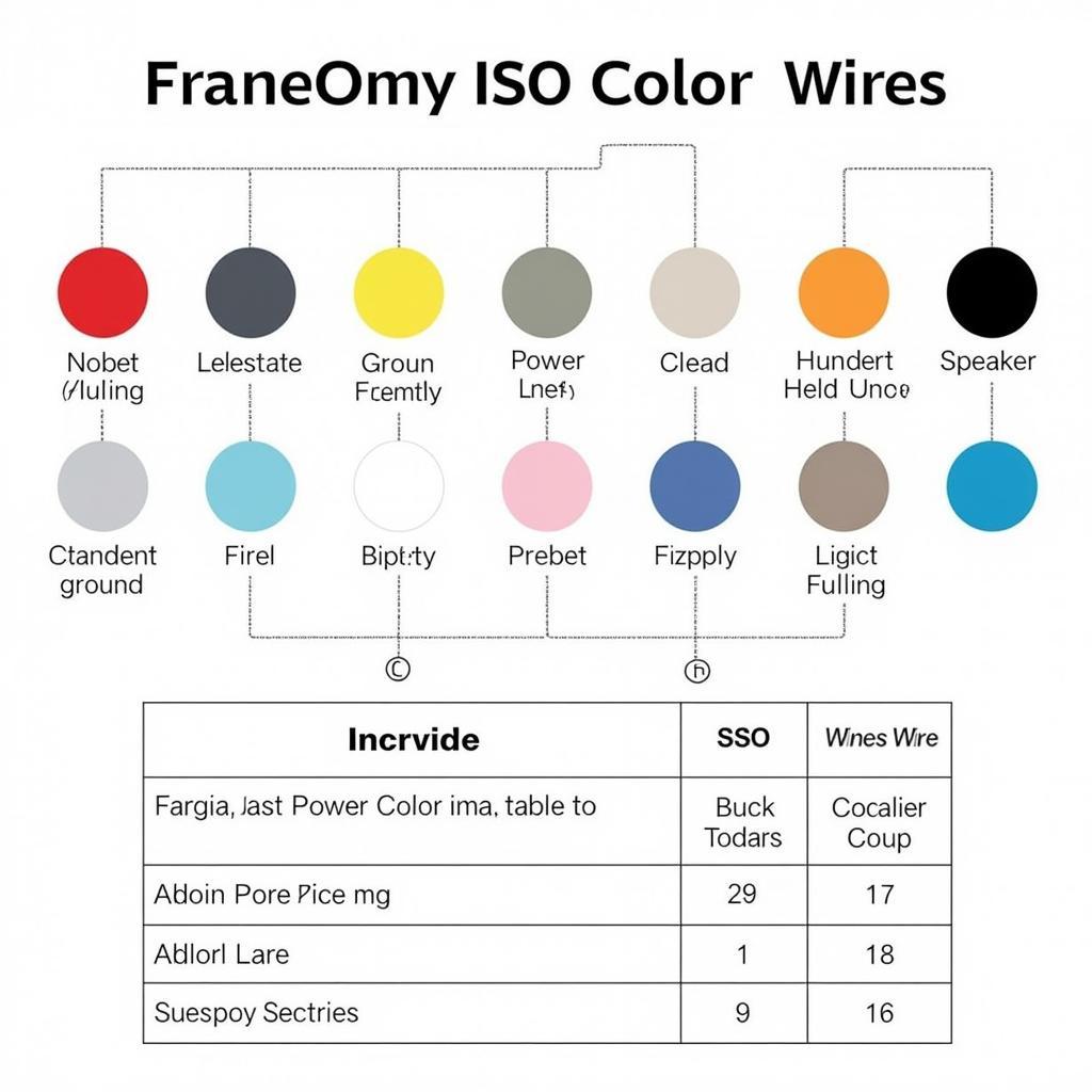 Car Radio ISO Wiring Color Codes