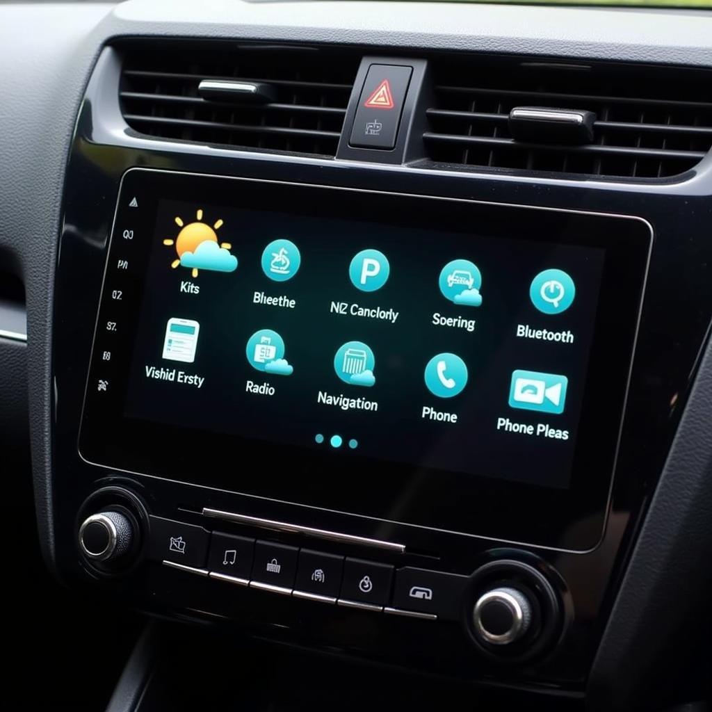 Car Radio Touchscreen Interface