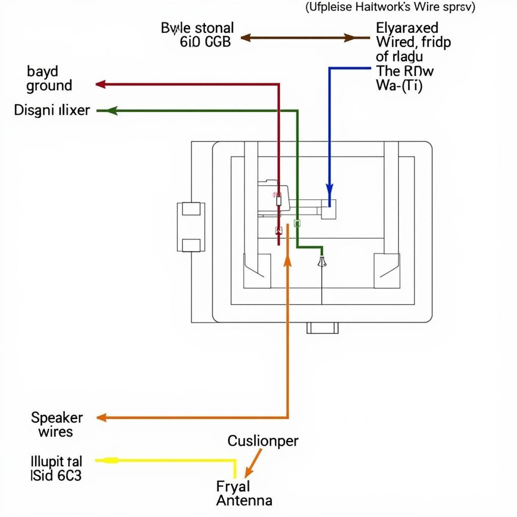 Example of a Car Radio Wiring Chart