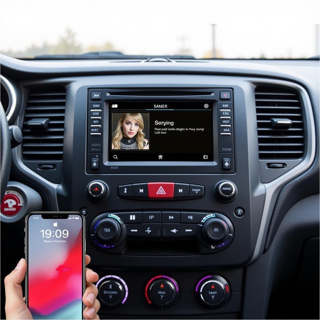 Car Stereo Displaying Bluetooth Connection