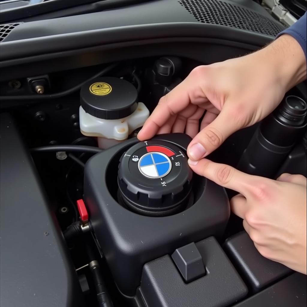 Checking BMW Brake Fluid