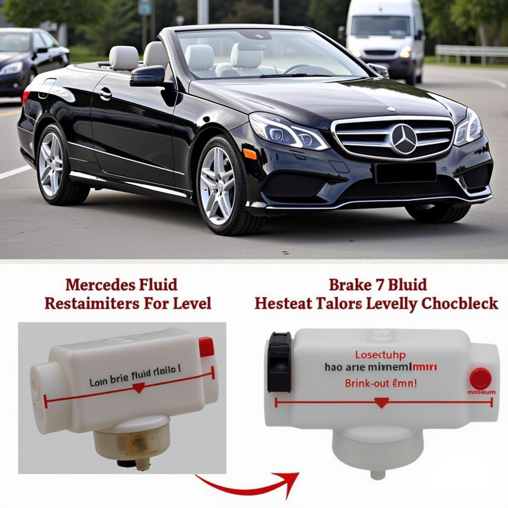 Checking the Brake Fluid Level in a 2015 Mercedes-Benz E Class