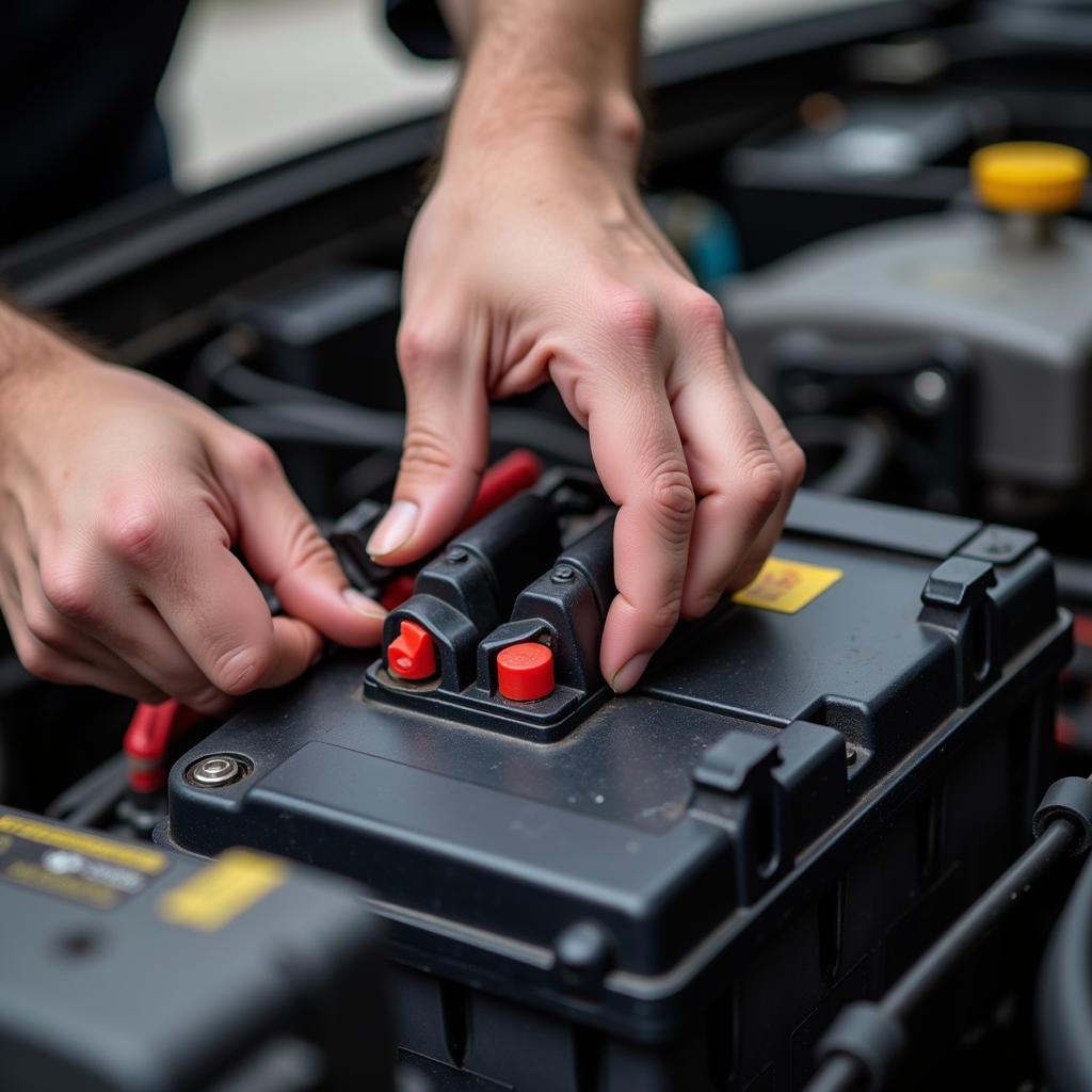 Checking Car Battery Connections