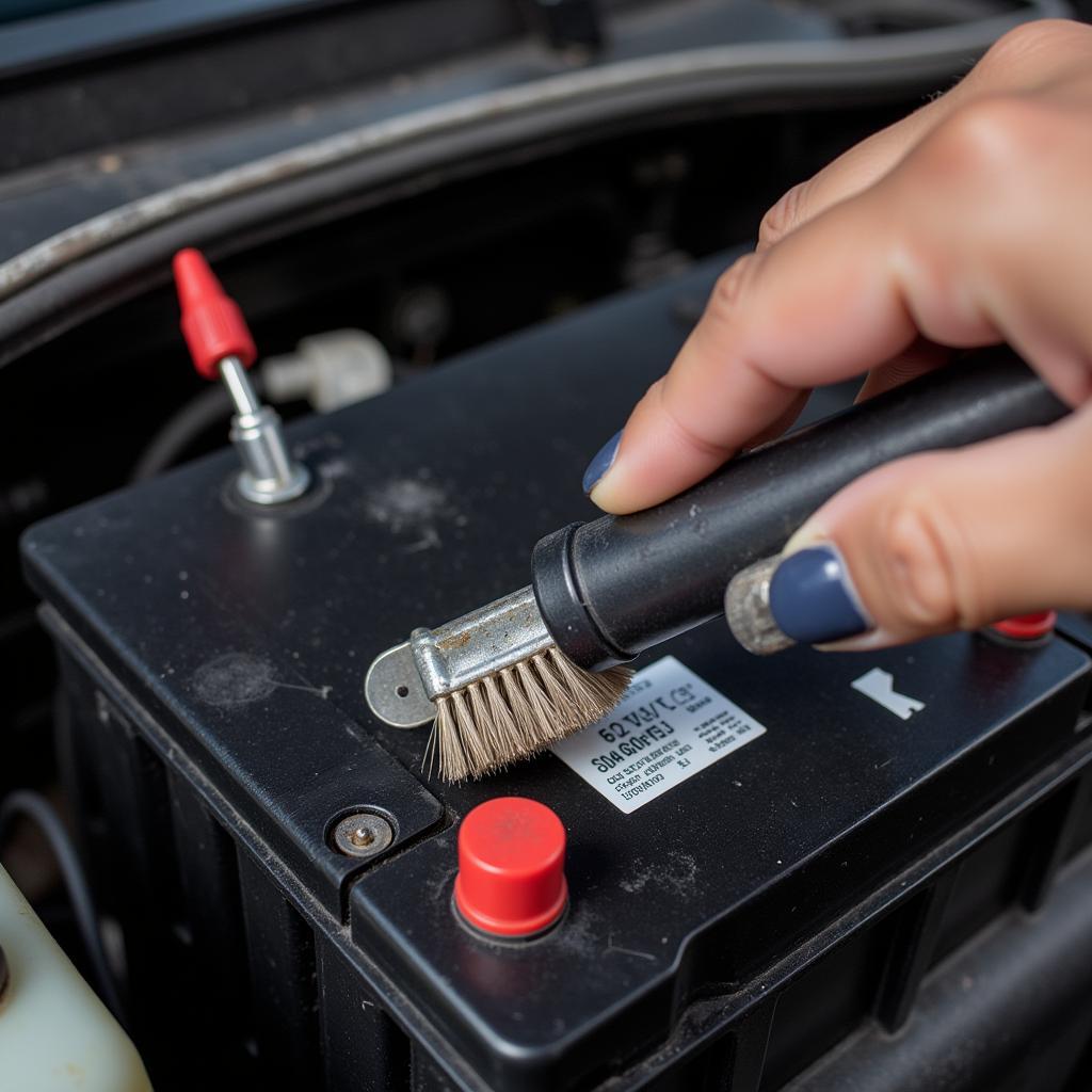 Checking Car Battery Terminals