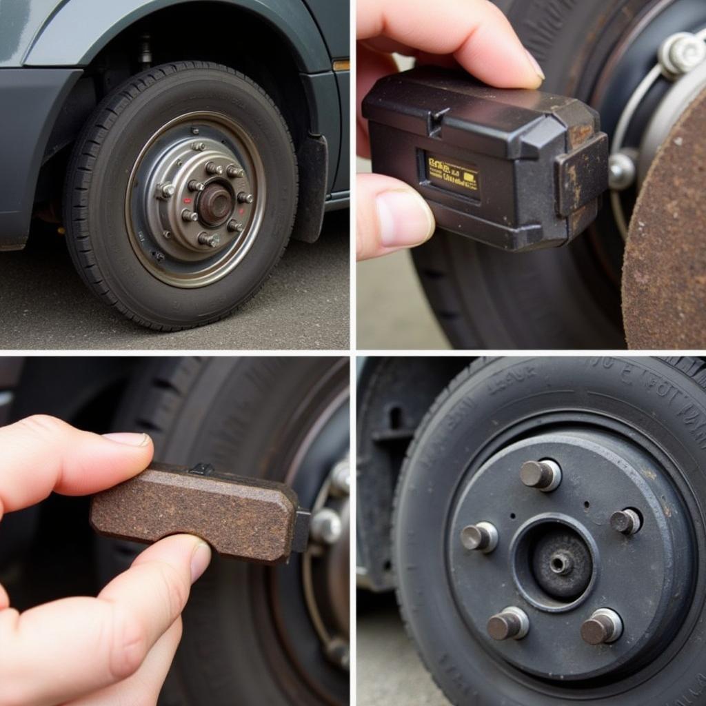 Inspecting Brake Pads on a Mercedes Sprinter