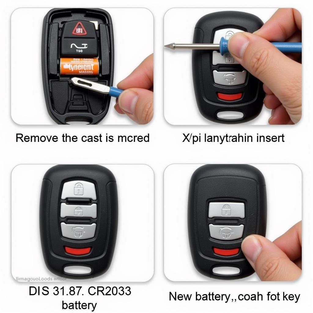 Replacing the battery in a Chrysler 200 key fob