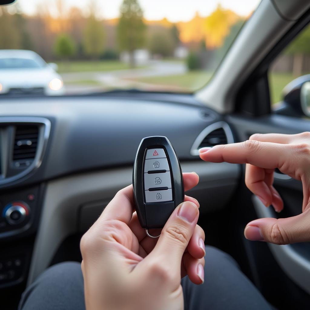 Testing the range of a Chrysler 200 Key Fob